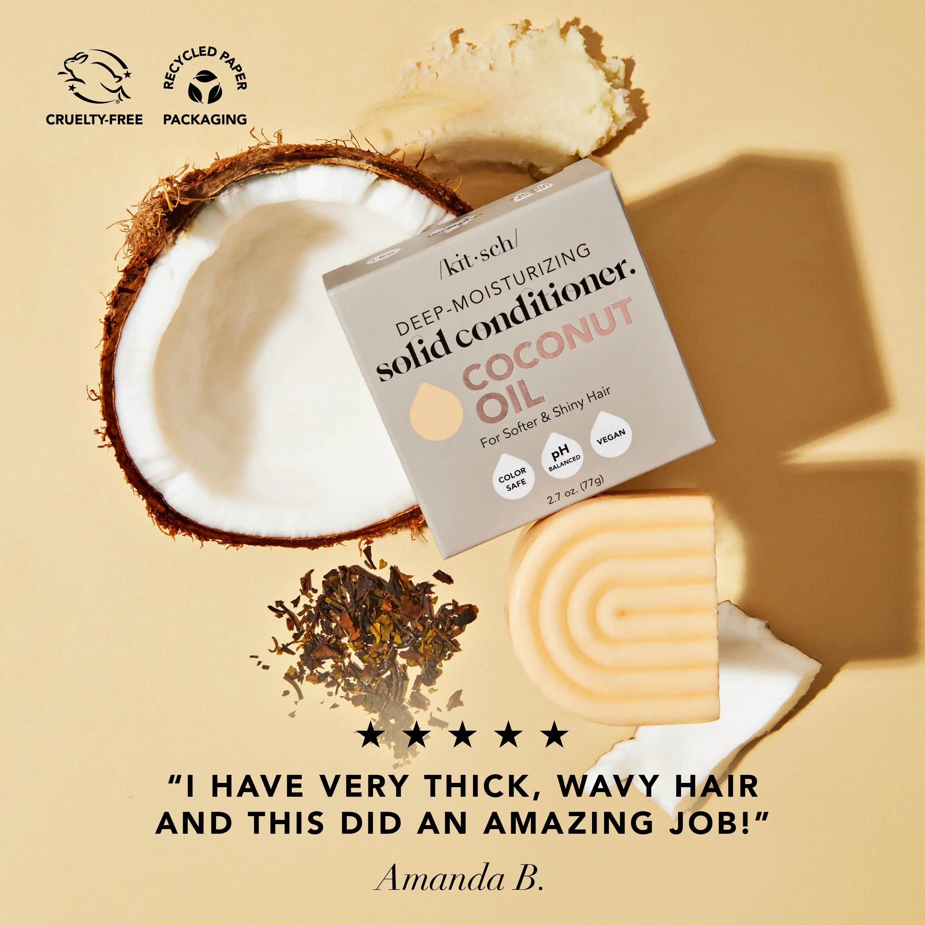 Conditioner Bar - Dry Damaged Hair - The Plastic Free Co.